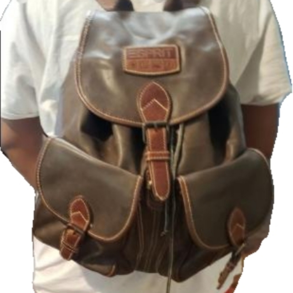 Vintage Esprit Brown Backpack - Picture 3 of 8